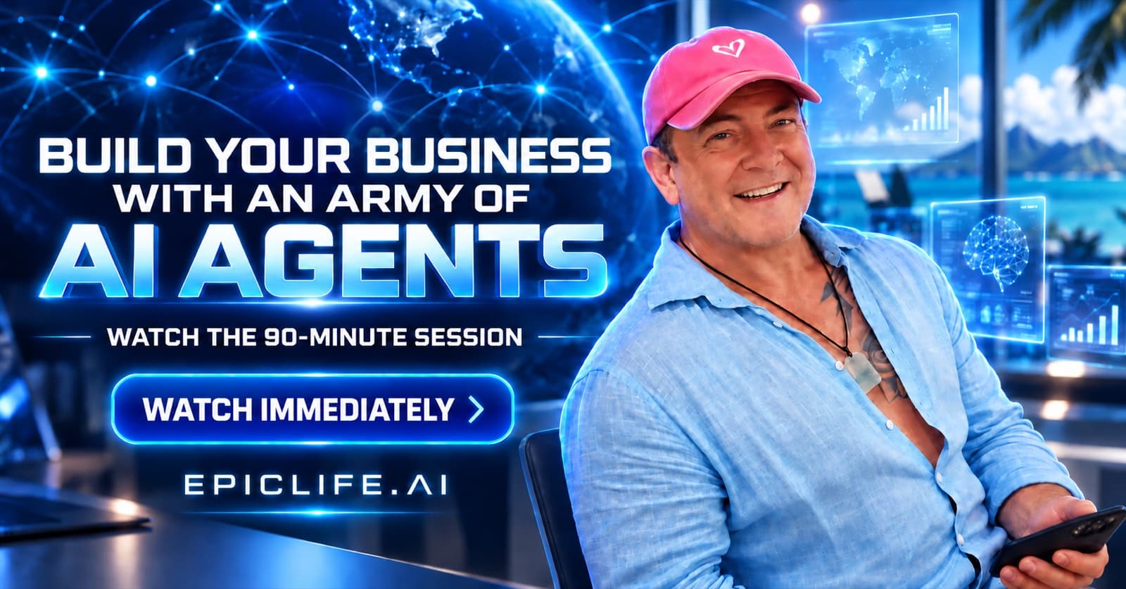 Session One: build your business with an army of AI agents — watch the 90-minute session immediately